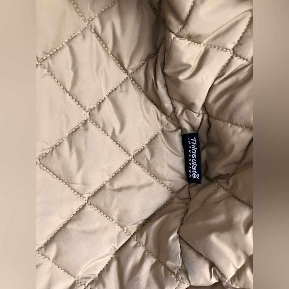 L.L. Bean Women's Raspberry Canvas Jacket with Corduroy Collar - Picture 11 of 15